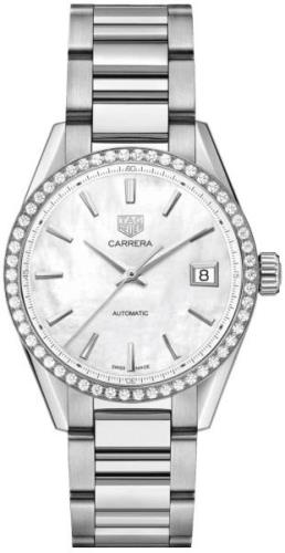 TAG Heuer Dameklokke WBK2316.BA0652 Carrera Lady Hvit/Stål Ø36 mm