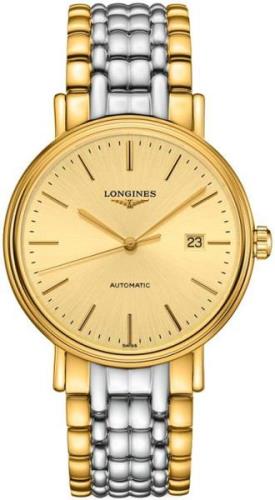 Longines Herreklokke L4.922.2.32.7 Presence Gulltonet/Gulltonet stål