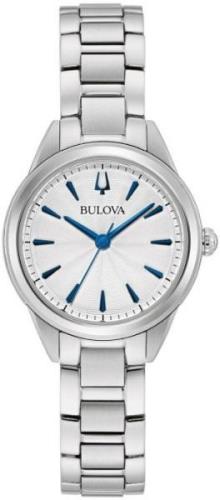 Bulova Dameklokke 96L285 Sølvfarget/Stål Ø28 mm