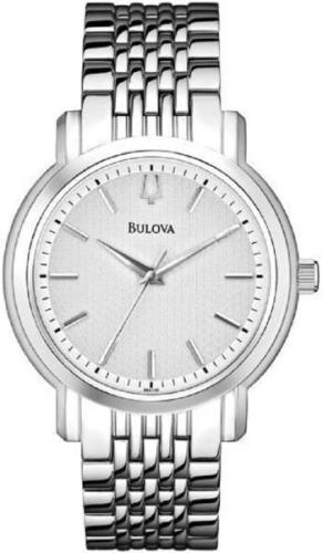 Bulova Herreklokke 96A150 Sølvfarget/Stål Ø38 mm