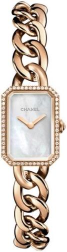 Chanel Dameklokke H4411 Premiere Hvit/18 karat rosé gull
