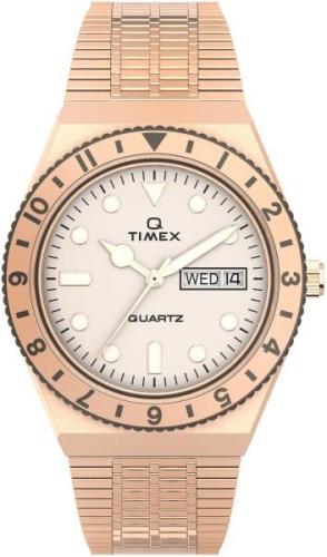 Timex TW2U95700 Antikkhvit/Rose-gulltonet stål Ø38 mm