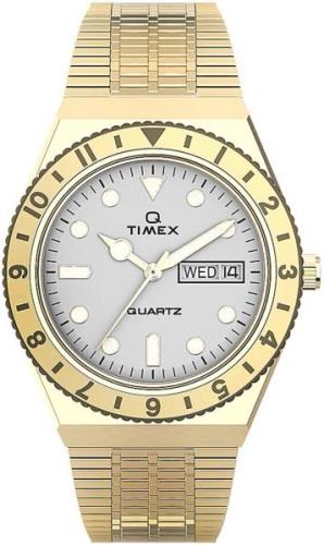 Timex Dameklokke TW2U95800 Sølvfarget/Gulltonet stål Ø36 mm