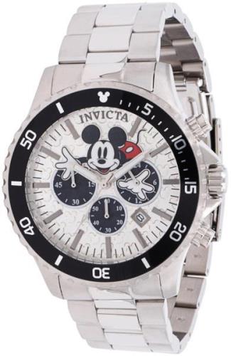 Invicta Herreklokke 39049 Disney Sølvfarget/Stål Ø48 mm