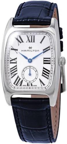 Hamilton Herreklokke H13321611 American Classic Boulton Hvit/Lær