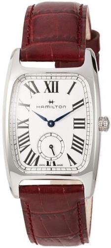 Hamilton Herreklokke H13421811 American Classic Boulton Hvit/Lær