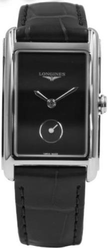 Longines Dameklokke L5.512.4.50.2 Dolcevita Sort/Lær