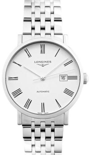 Longines Herreklokke L4.911.4.11.6 Elegant Hvit/Stål Ø41 mm