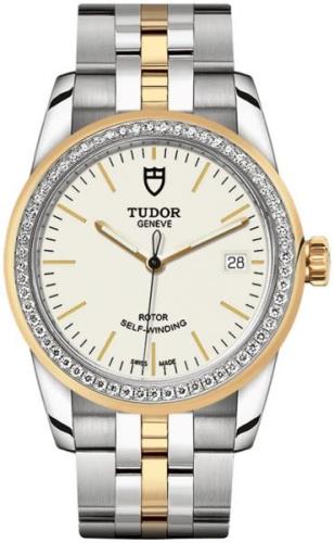 Tudor M55023-0081 Glamour Date Hvit/Gulltonet stål Ø36 mm
