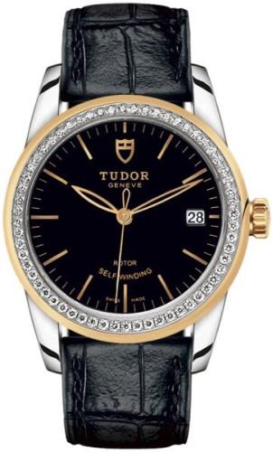 Tudor M55023-0045 Glamour Date Sort/Lær Ø36 mm