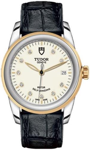 Tudor M55003-0095 Glamour Date Hvit/Lær Ø36 mm