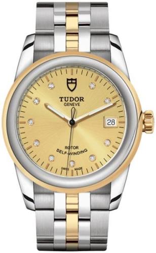 Tudor M55003-0006 Glamour Date Gulltonet/Gulltonet stål Ø36 mm