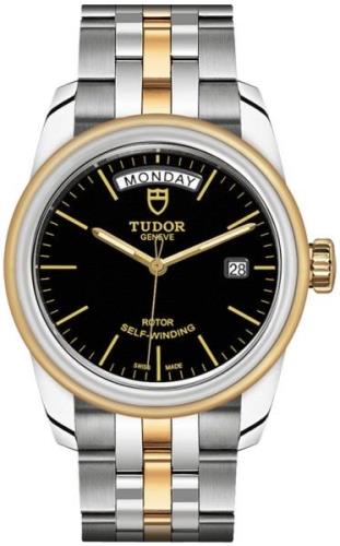 Tudor M56003-0007 Glamour Day-Date Sort/18 karat gult gull Ø39 mm