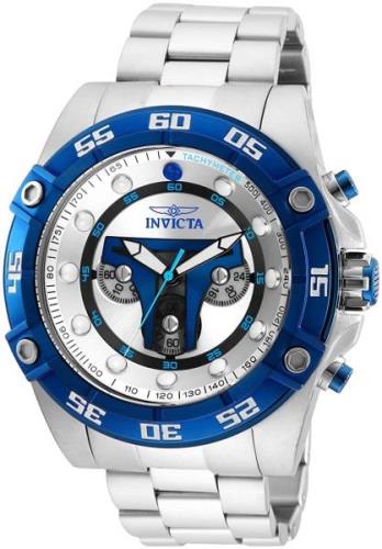 Invicta Herreklokke 27967 Star Wars Sølvfarget/Stål Ø52 mm