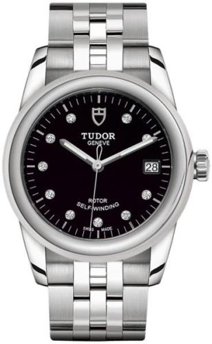 Tudor M55000-0008 Glamour Date Sort/Stål Ø36 mm
