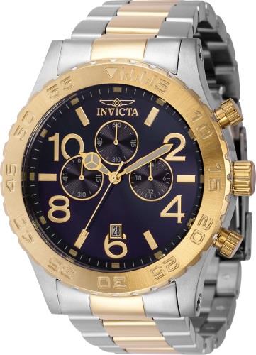 Invicta Herreklokke 40603 Specialty Blå/Gulltonet stål Ø50 mm