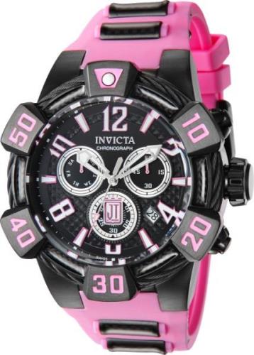 Invicta Herreklokke 40449 Jason Taylor Sort/Stål Ø52 mm