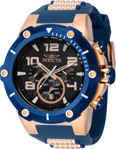 Invicta Herreklokke 40896 Speedway Sort/Gulltonet stål Ø51.5 mm