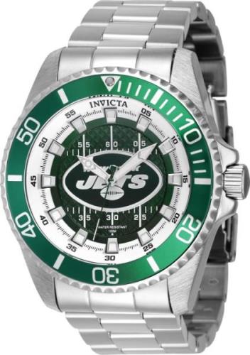 Invicta Herreklokke 43331 NFL Grønn/Stål Ø52 mm