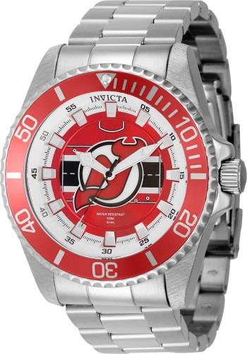 Invicta Herreklokke 42253 NHL Rød/Stål Ø47 mm