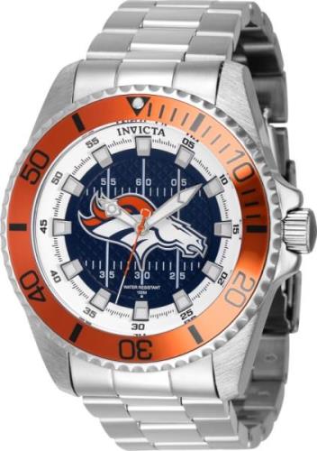 Invicta Herreklokke 43329 NFL Blå/Stål Ø52 mm