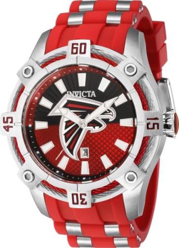 Invicta Herreklokke 43326 NFL Rød/Stål Ø52 mm