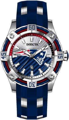 Invicta Herreklokke 43300 NFL Sølvfarget/Stål Ø52 mm