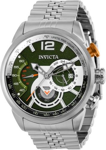 Invicta Herreklokke 39664 Aviator Grønn/Stål Ø46 mm