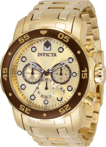 Invicta Herreklokke 36359 Pro Diver Gulltonet/Gulltonet stål Ø48 mm