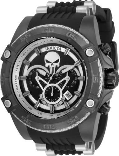 Invicta Herreklokke 35558 Marvel Sort/Stål Ø52 mm