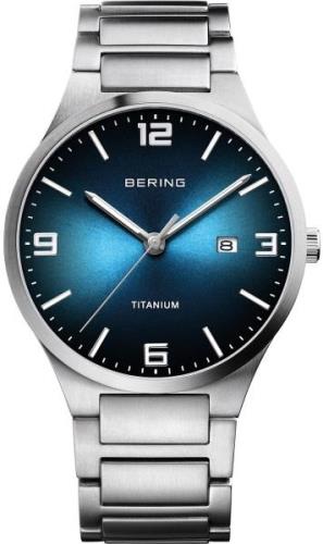 Bering Herreklokke 15240-777 Titanium Blå/Titan Ø40 mm