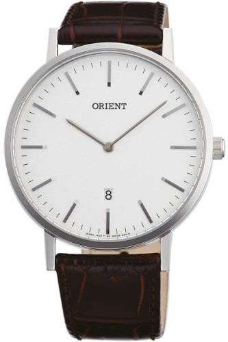 Orient Herreklokke FGW05005W0 Classic Sølvfarget/Lær Ø40 mm