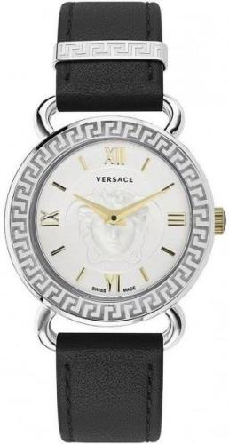 Versace Dameklokke VEPU00220 Medusa Sølvfarget/Lær Ø36 mm