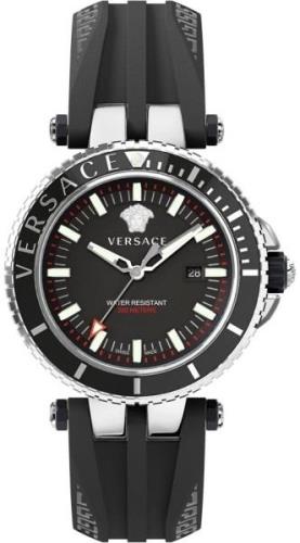 Versace Herreklokke VEAK00118 V Race Diver Sort/Plast Ø46 mm