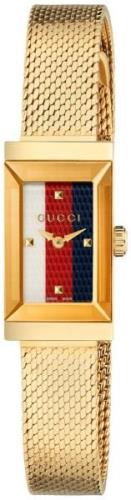 Gucci Dameklokke YA147511 G-Frame Flerfarget/Gulltonet stål