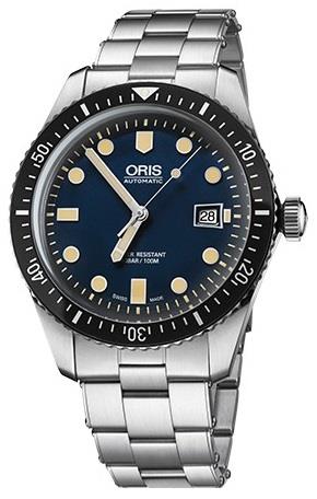 Oris Herreklokke 01 733 7720 4055-07 8 21 18 Diving Blå/Stål Ø42 mm