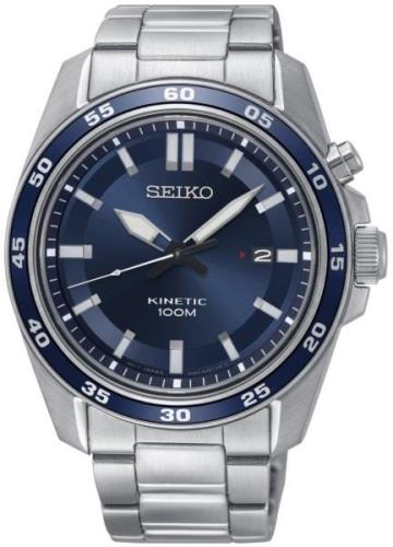 Seiko Herreklokke SKA783P1 Kinetic Blå/Stål Ø43 mm