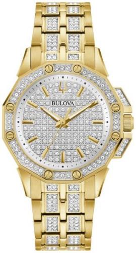 Bulova Dameklokke 98L302 Octava Sølvfarget/Gulltonet stål Ø34 mm