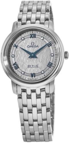 Omega Dameklokke 424.10.27.60.56.002 De Ville Prestige Grå/Stål