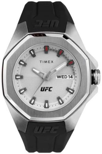 Timex Herreklokke TW2V57200 Ufc Sølvfarget/Gummi Ø44 mm