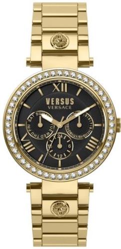 Versus by Versace Dameklokke VSPCA5121 Camden Market Sort/Gulltonet