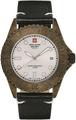 Swiss Alpine Military Herreklokke 7051.1582 Diver Vintage