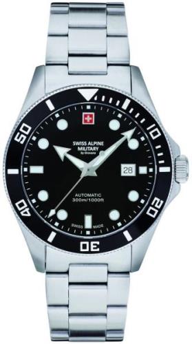 Swiss Alpine Military Herreklokke 7095.2137 Deep Sea Diver Sort/Stål