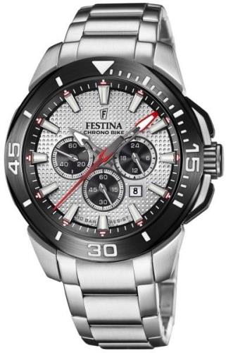 Festina Herreklokke F20641-1 Chrono Bike Grå/Stål Ø47 mm