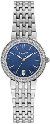 Bulova Dameklokke 96R240 Classic Blå/Stål Ø26 mm