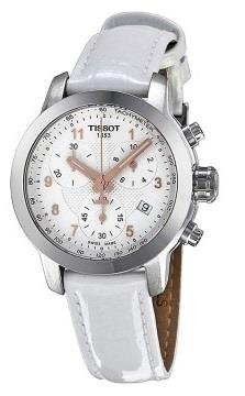 Tissot Dameklokke T055.217.16.032.01 Sølvfarget/Lær Ø35 mm