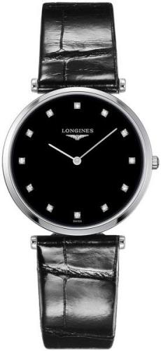 Longines Dameklokke L4.709.4.55.2 La Grande Classique De Sort/Lær