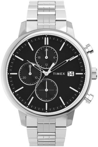 Timex Herreklokke TW2V01600 Chicago Sort/Stål Ø45 mm