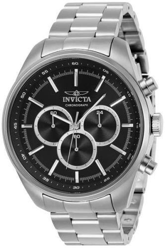 Invicta Herreklokke 29163 Specialty Sort/Stål Ø48 mm