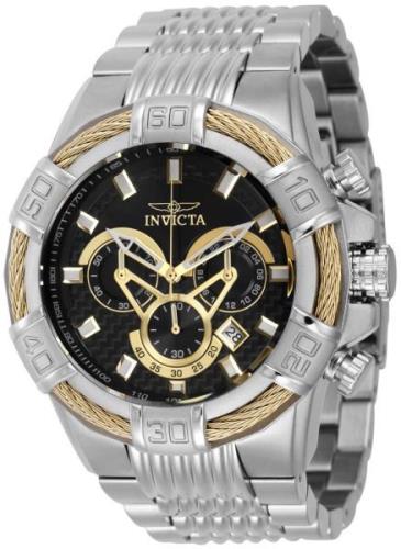 Invicta Herreklokke 38951 Bolt Sort/Stål Ø52 mm